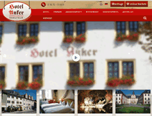 Tablet Screenshot of hotel-anker-saalfeld.de